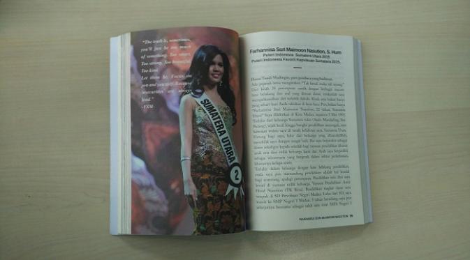 Farhannisa Nasution, Puteri Indonesia Sumatera Utara 2015 juga menuliskan kisah inspiratifnya di buku I Was Born to Win.