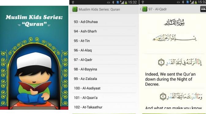 Aplikasi Muslim Kids Series: Quran (sumber: googleplaystore.com)
