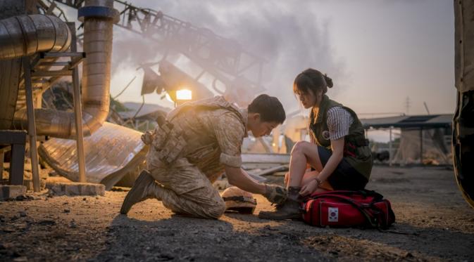 Salah satu adegan romantis yang dilakukan Song Joong Ki dan Song Hye Kyo dalam Descendants of the Sun telah terungkap.