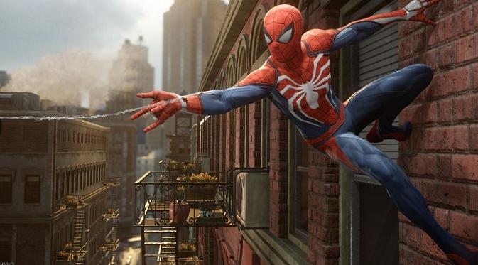 Tampilan gim anyar dari Spider-Man yang sedang dipersiapkan untuk rilis di PlayStation 4 (sumber: ign.com)