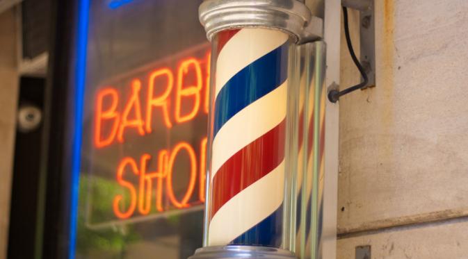 Lambang barbershop. (sumber: pinterest)