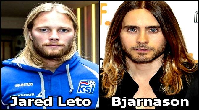 Pemain Timnas Islandia Bjarnason Mirip Jared Leto