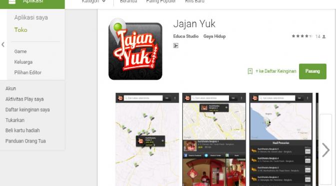 Aplikasi Jajan Yuk (Screenshoot).
