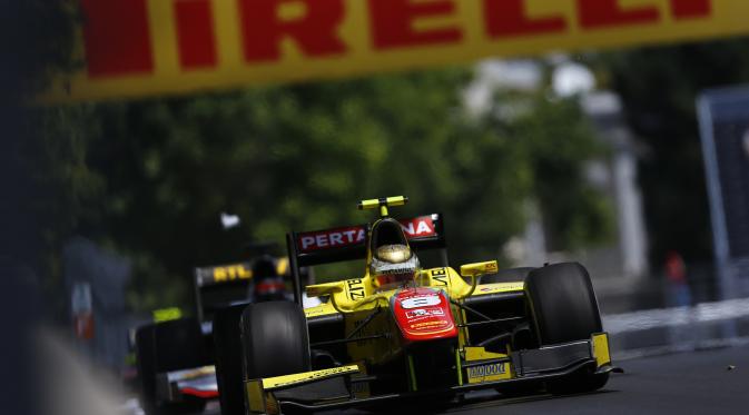 Pembalap Pertamina Campos Racing Sean Gelael (GP2 Media Service)