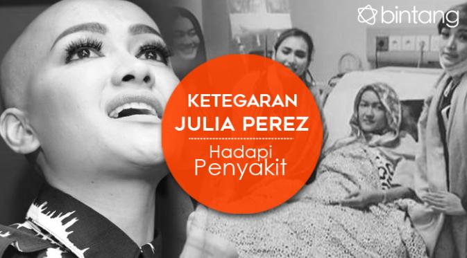 Perjuangan Julia Perez menghadapi penyakitnya (Desain: Muhammad Iqbal Nurfajri)