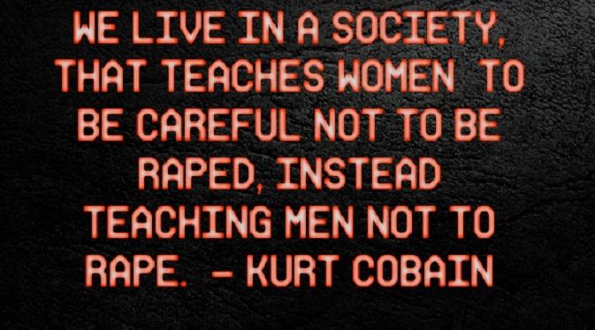 Mengajarkan laki-laki untuk tidak melakukan tindakan pemerkosaan lebih baik daripada mengajarkan perempuan agar tidak diperkosa. (via firstcovers.com)