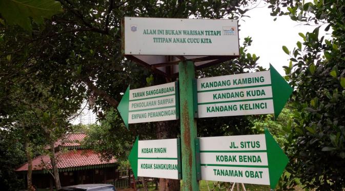 Hutan kota yang ada di bantaran Sungai Pesanggrahan, Karang Tengah, Lebak Bulus, Cilandak, Jakarta Selatan. (/Nafiysul Qodar)
