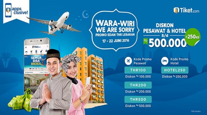 Program promosi Tiket.com sambut libur lebaran 2016