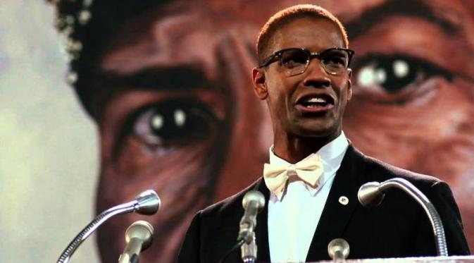 Denzel Washington sebagai Malcolm X. foto: youtube