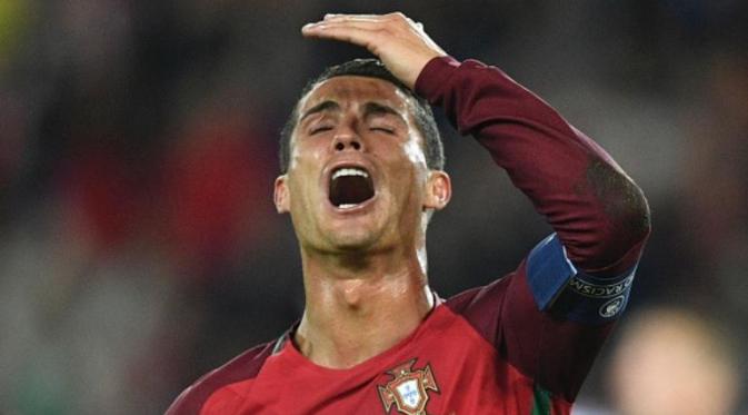 4 kesialan Cristiano Ronaldo saat berkostum timnas Portugal