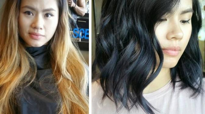 15 wanita ini menunjukkan bahwa potongan rambut yang tepat dapat menyulap penampilan wajah secara instan. Sumber: Brightside.me.