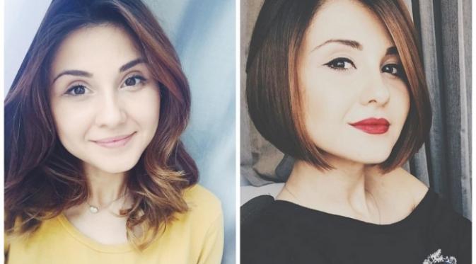 15 wanita ini menunjukkan bahwa potongan rambut yang tepat dapat menyulap penampilan wajah secara instan. Sumber: Brightside.me.