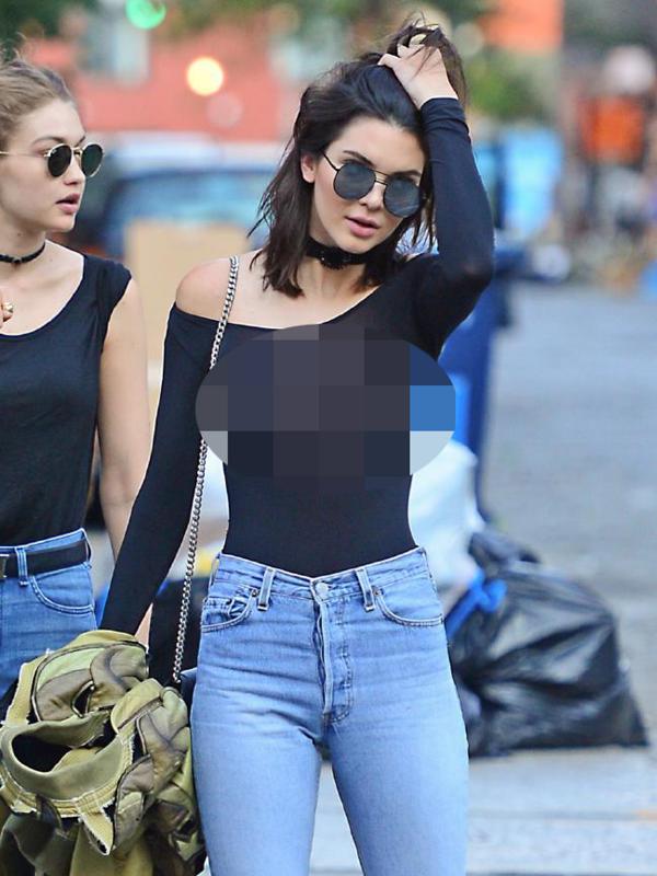 Pakaian Tembus Pandang Buat Kendall Jenner Pamer Puting di NYC. Sumber : news.com.au.