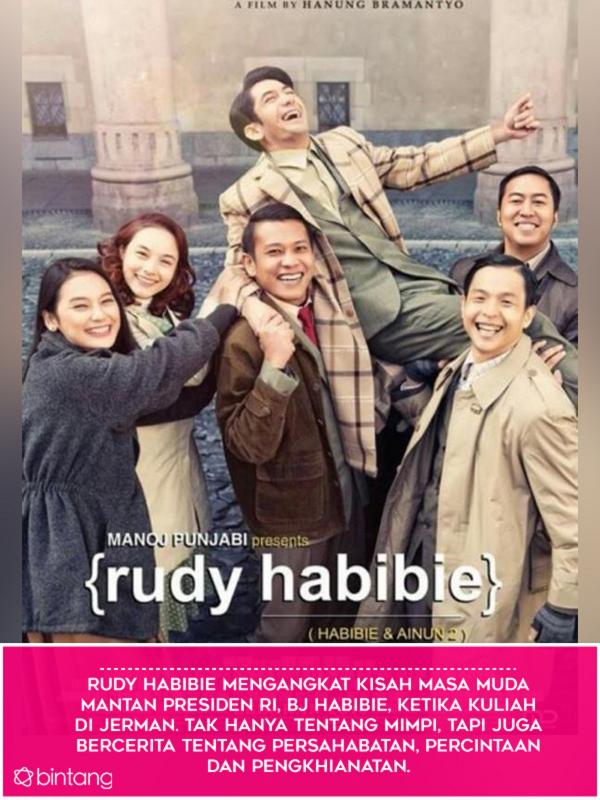 Film Rudy Habibie. (Foto: Twitter, Desain: Muhammad Iqbal Nurfajri/Bintang.com)
