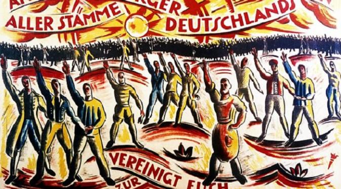 Poster kampanye Jerman 1919 (BBC)