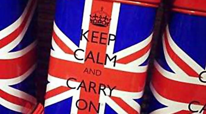 Slogan 'Keep Calm and Carry On' yang kepopulerannya sudah mendunia ini mempunyai makna bersejarah untuk rakyat Inggris. (Number: Pinterest)