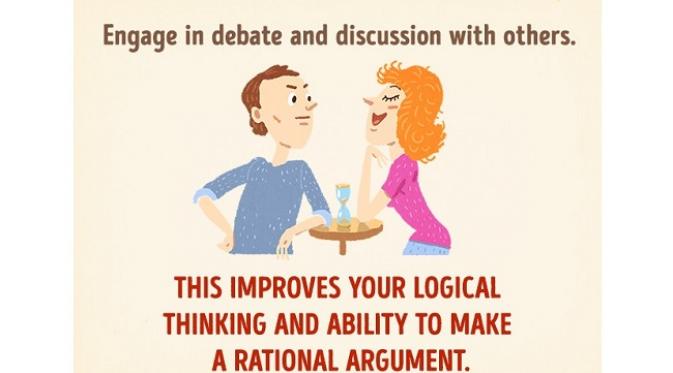 Melibatkan diri pada sebuah perdebatan dan diskusi (sumber. Brightside.me)