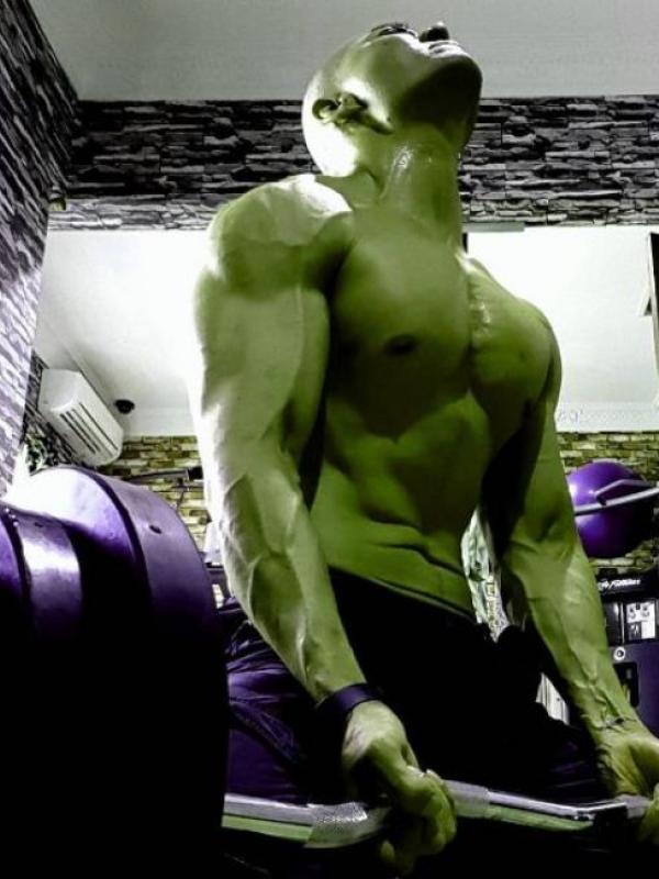 Deddy Corbuzier saat bergaya seperti Hulk. (Instagram - @mastercorbuzier)