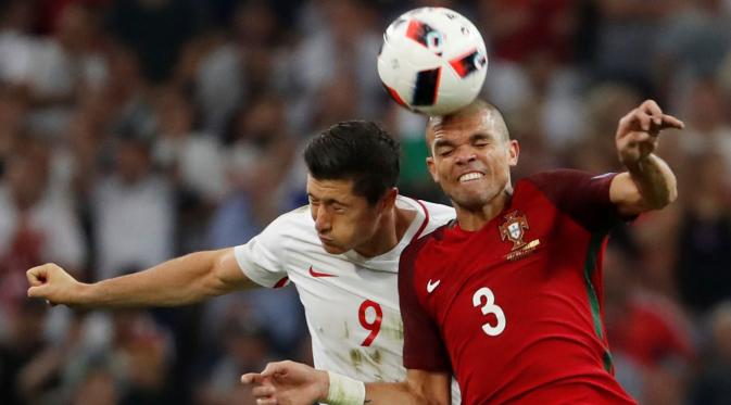 Pepe tampil memuaskan sejauh ini bersama Portugal pada ajang Piala Eropa 2016. (AFP)