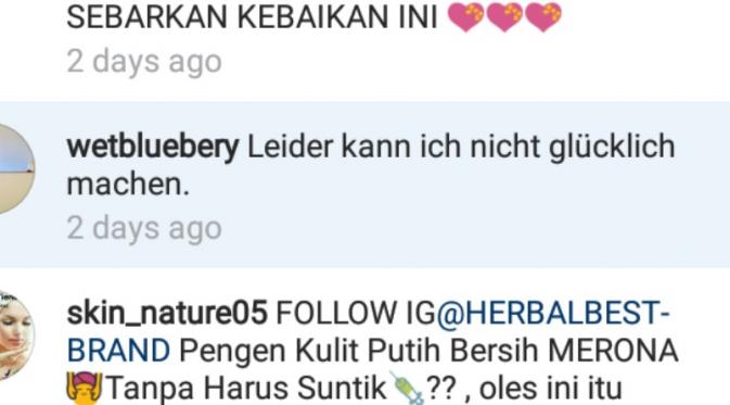 Jessica Iskandar dapat pesan balasan Franz Ludwig (instagram)