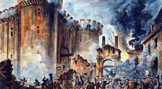 Selasa 14 Juli 1789 adalah hari ketika revolusi Prancis bermula, dari sebuah penjara bernama Bastille (Wikipedia)