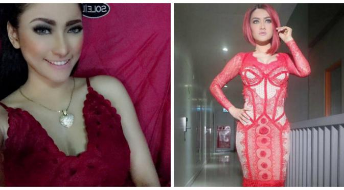 Amel Alvi dan Julia Perez, dua wanita yang selalu percaya diri dengan baju seksi. Sumber: Instagram.com.