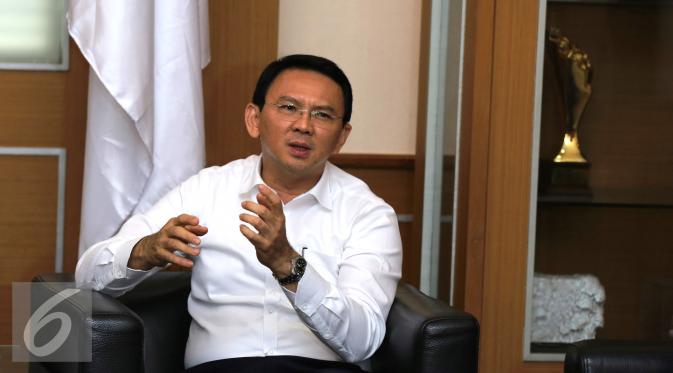 Gubernur Jakarta, Basuki Tjahaja Purnama alias Ahok. (Herman Zakharia/Liputan6.com)