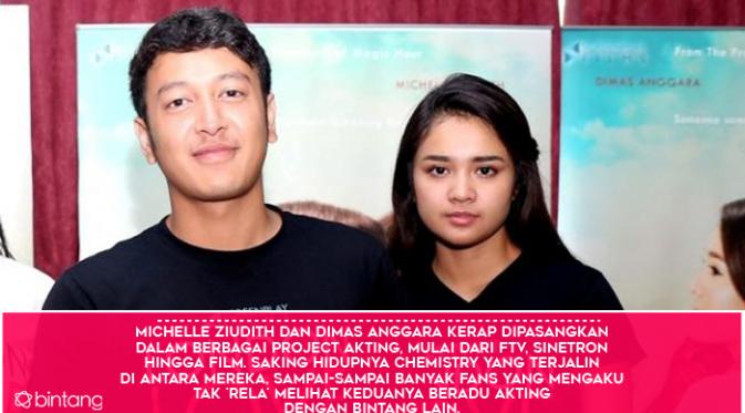 Michelle Ziudith-Dimas Anggara (Foto: Andy Masela, Desain: Muhammad Iqbal Nurfajri/Bintang.com)