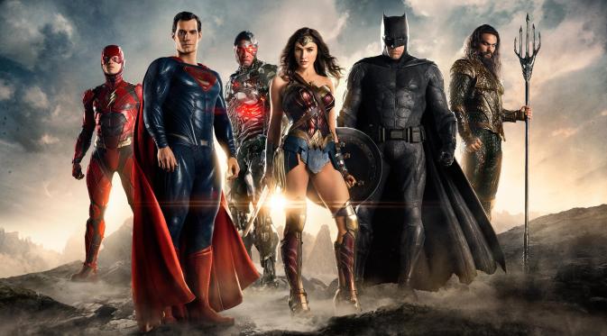 Tampilan para superhero DC di film Justice League yang rilis 2017. (Warner Bros)