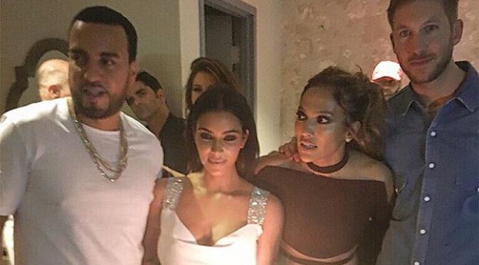 Diwartakan Radaronline (24/07/16), Calvin Harris datang ke perayaan ulang tahun Jennifer Lopez. Calvin Harris nampak menikmati pesta bersama Kim dan Kanye yang tak lain adalah musuh bebuyutan dari Taylor Swift. (Dailymail/Bintang.com)