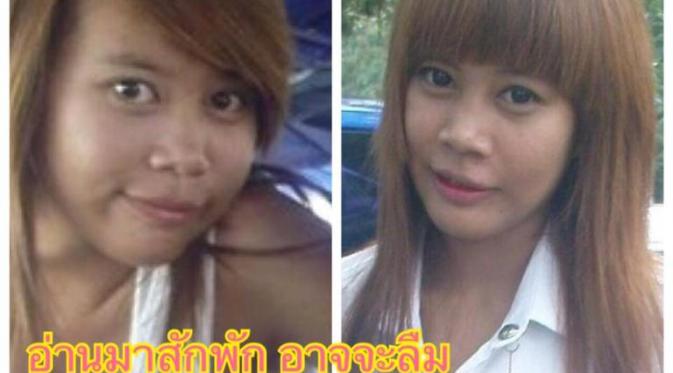 Foto Gadis Thailand Ini Membuktikan Kalau Cantik Butuh Modal. (Foto: Facebook)
