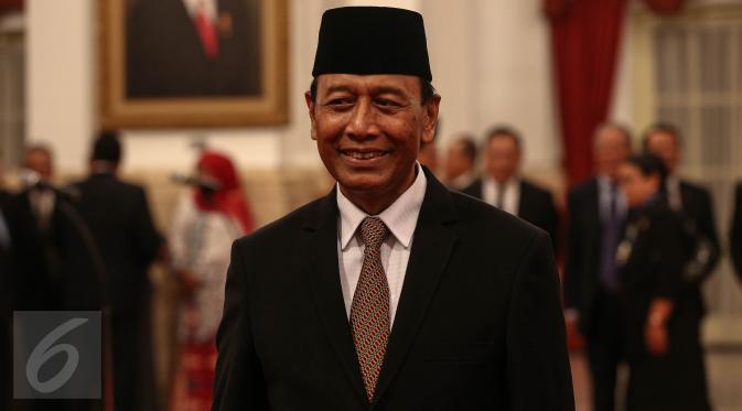 Wiranto menjadi Menko Polhukam menggantikan Luhut Binsar Panjaitan (Liputan6.com/Faizal Fanani)