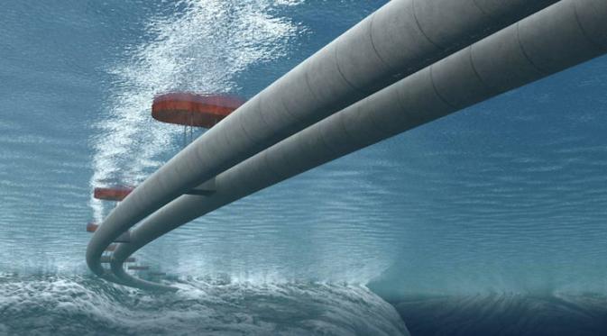 Untuk pertama kalinya di dunia, Norwegia akan membuat sebuah terowongan di bawah air. Sumber : mymodernmet.com