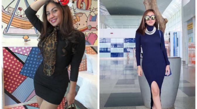 Ariel Tatum dan Bella Shofie tunjukkan gaya berpakaian untuk siasati payudara besar. Sumber: Instagram.com.