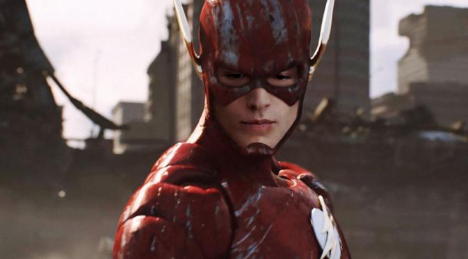 The Flash dibintangi Ezra Miller. Foto: via cosmicbooknews.com