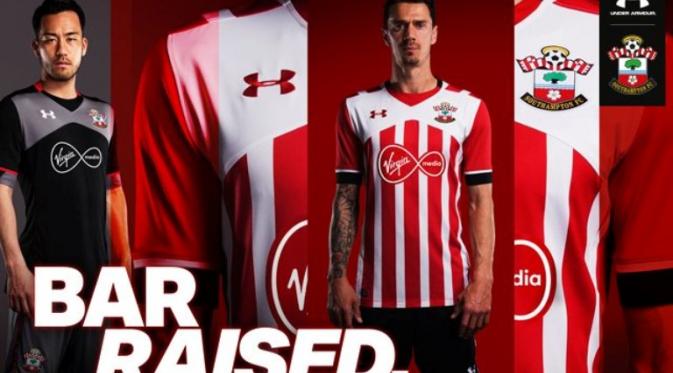Seragam anyar Southampton untuk musim 2016-17. (Southampton).