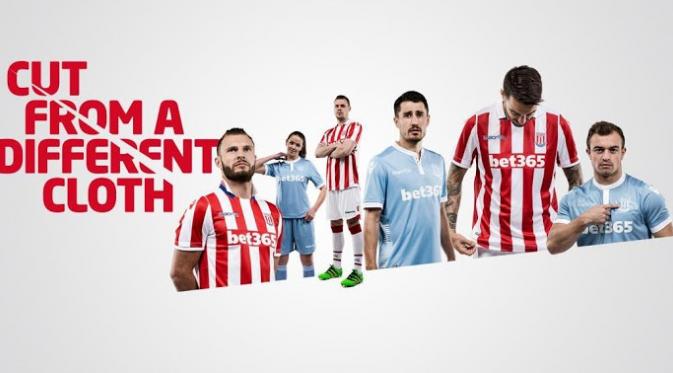 Seragam anyar Stoke City 2016-17. (Stoke City).