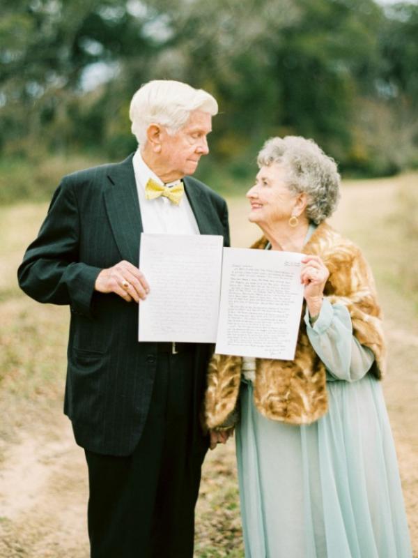 Joe dan Wanda di ulang tahun pernikahan yang ke 63. Sumber : mymodernmet.com