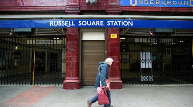 Stasiun Russel Square, London (Reuters)