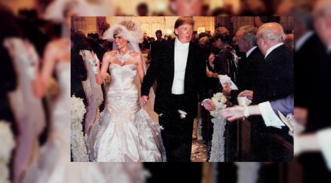 Pernikahan Donald Trump dan Melania (USMagazine)