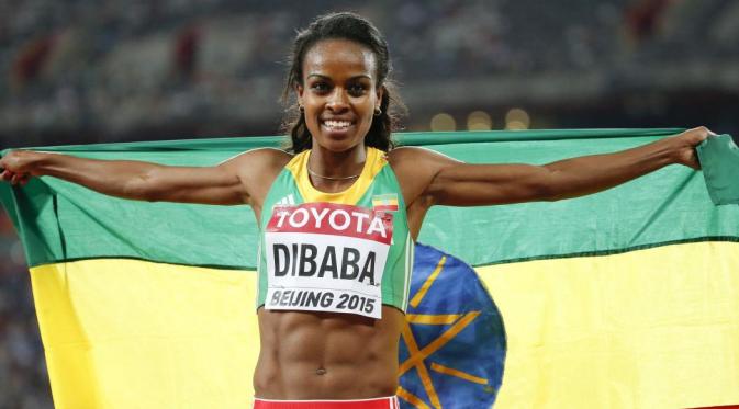 Atlet Ethiopia, Genzeze Dibaba. (Eurosport)
