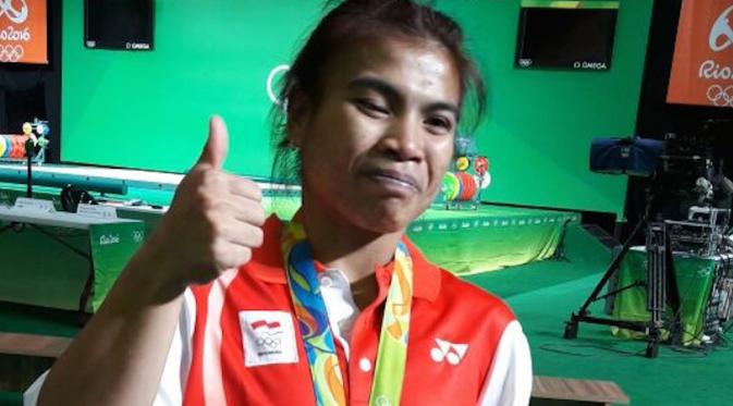 Sri Wahyuni, atlet angkat besi Indonesia