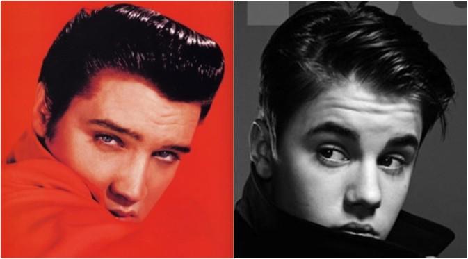 Elvis Presley dan Justin Bieber (Bintang Pictures)