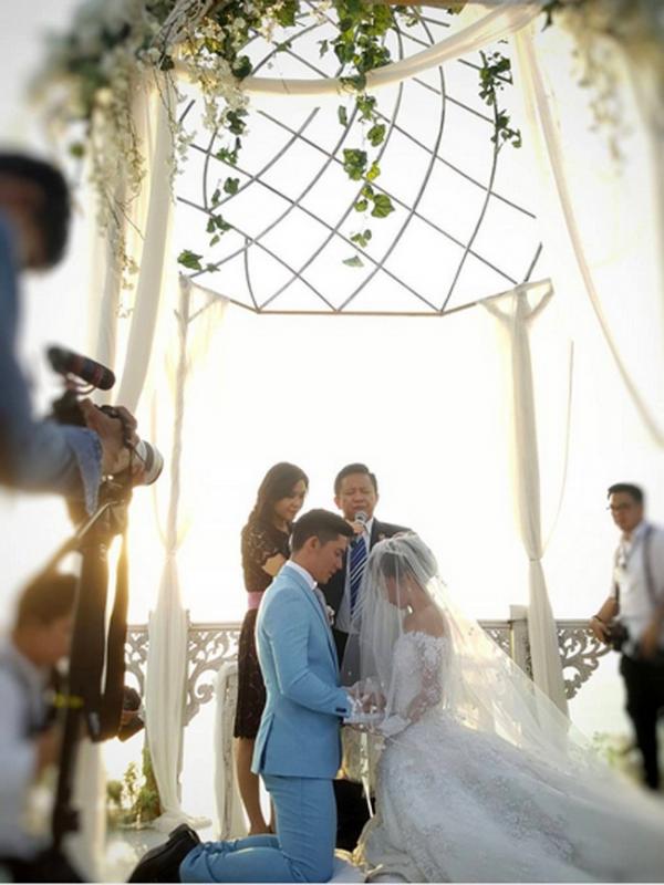 Pernikahan Samuel Zylgwyn dan Franda (via Instagram @benjoshua_r)