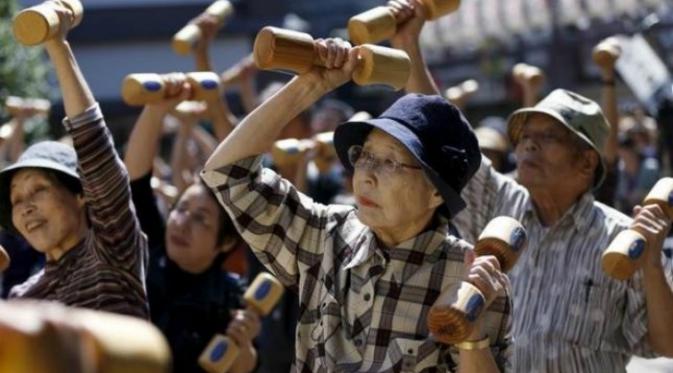 Populasi di Jepang makin menyusut dan menua (Reuters)