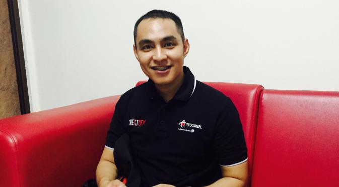 Corporate Reputation Management Telkomsel, Steve Saerang, ditemui usai acara The NextDev di Bandung, Selasa (9/8/2016). (Liputan6.com/ Muhammad Sufyan A)