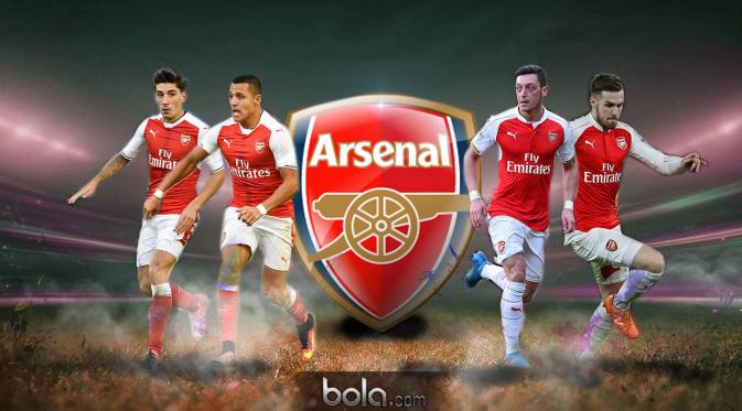 Pemain Bintang Klub Arsenal (Bola.com/Rudi Riana)