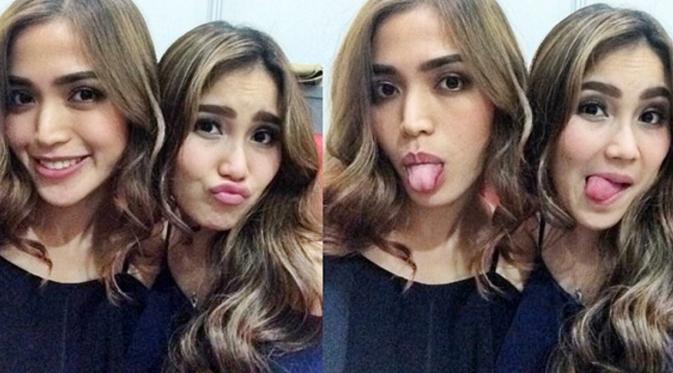 Kebersamaan Jessica Iskandar dan Ayu Ting Ting yang tersebar di sosial media. (instagram @ayutingting92)
