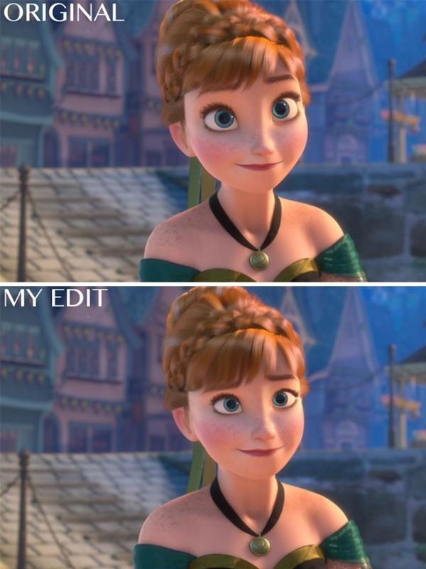 Anna di Frozen. (Via: boredpanda.com)