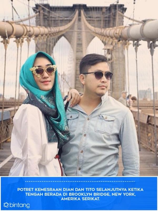 Sebelum Gugatan Cerai, Ini Liburan Mesra Dian Pelangi dan Suami. (Foto: Instagram @tito.haris, Desain: Muhammad Iqbal Nurfajri/Bintang.com)